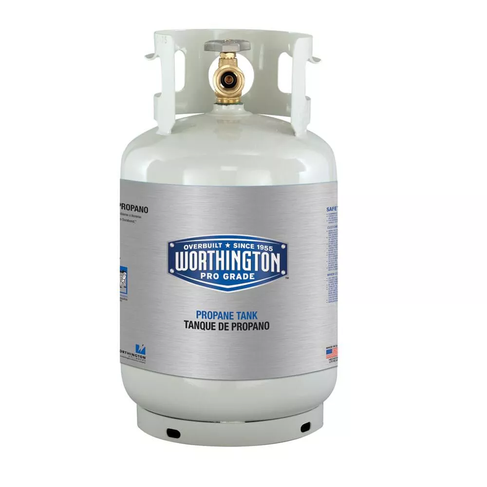 Worthington Steel Refillable Propane Cylinder, 11 lbs.