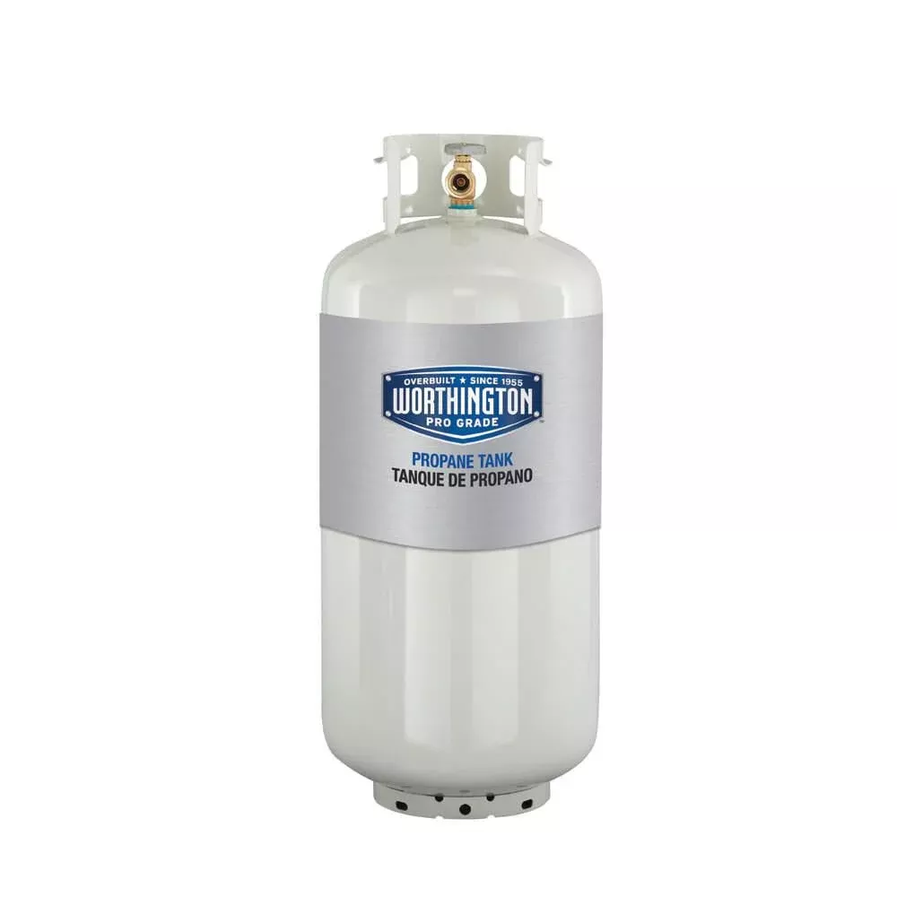 Worthington Steel Refillable Propane Cylinder, 40 lbs.
