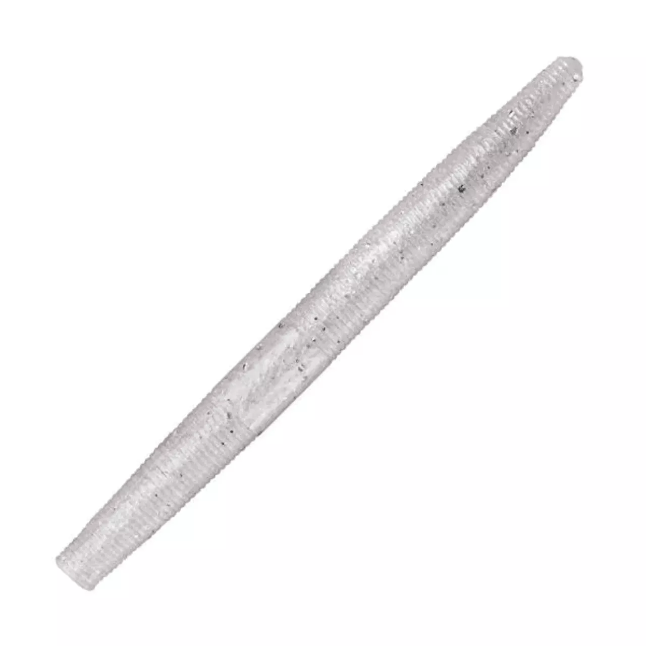 YUM Dinger 4" Soft Plastic Worm - Pearl Silver Flake