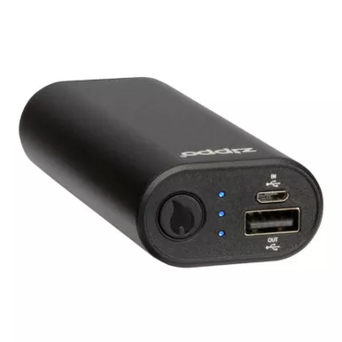 Zippo Black HeatBank 6 Rechargeable Hand Warmer