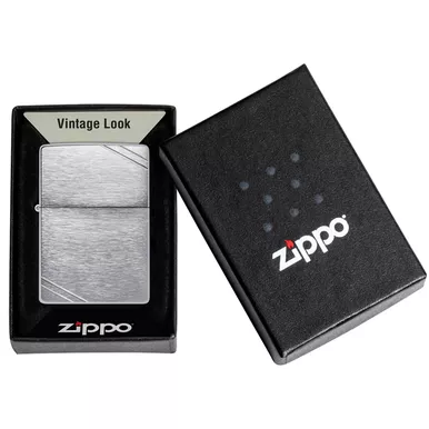 Zippo Brushed Chrome Classic Windproof Lighter