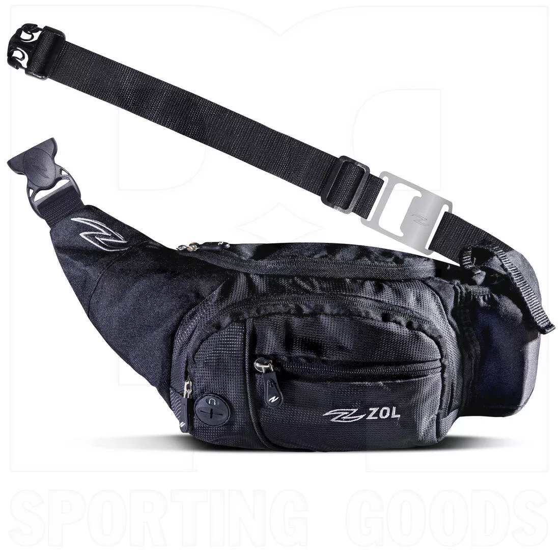 Zol Big Waist Bag with Black Bottle Opener Black/Silver