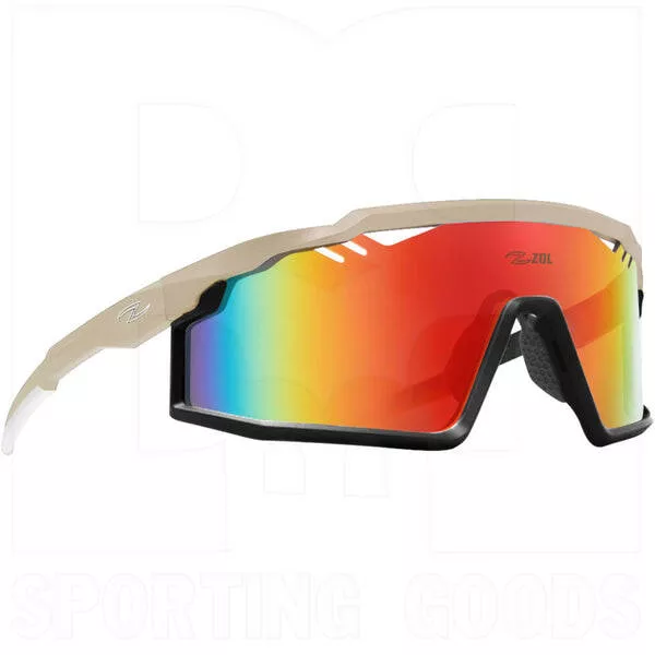 Zol Champion Sunglasses Khaki/Red Lens