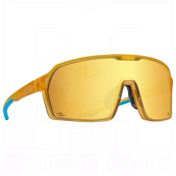 Zol Freeze Sunglasses RX Insert Compatible Clear Gold w/ Gold Lens