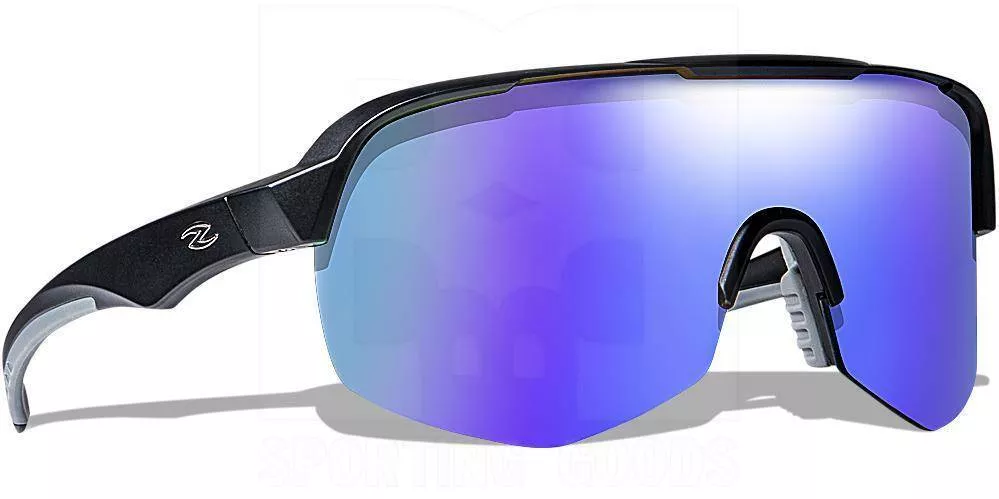 Zol Grand Prix Sunglasses Black w/ Blue Lens