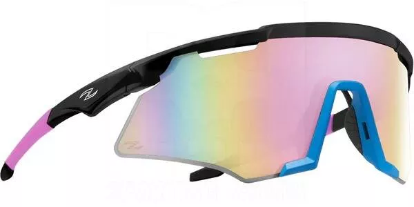 Zol Kom Sunglasses Black Blue with Pink Lens