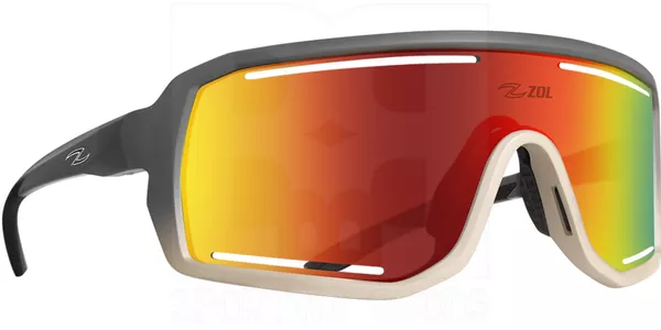Zol Lution Sunglasses Grey with Red Lens