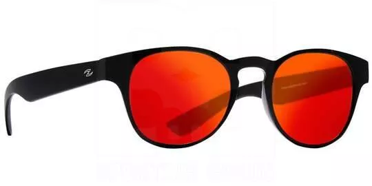 Zol Mira Sunglasses Black w/ Red Lens