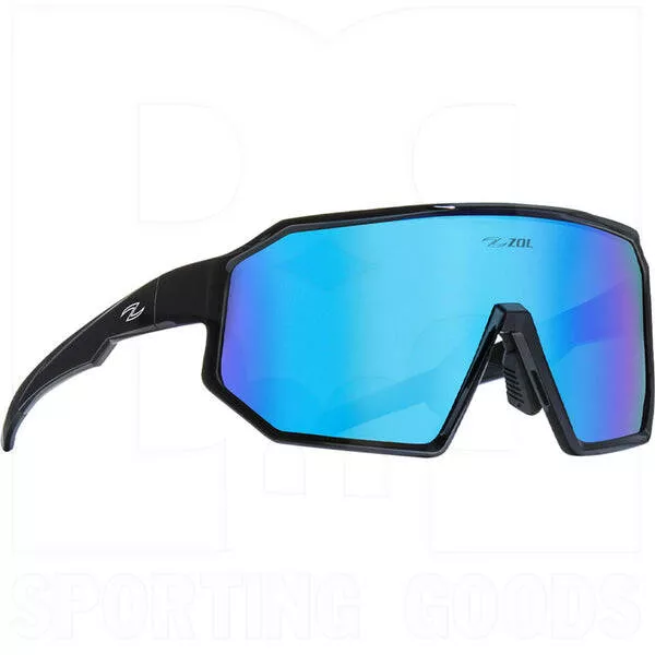 Zol Pentagon Sunglasses Black/Blue Lens