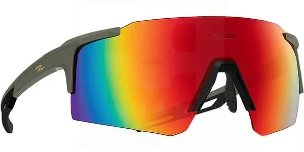 Zol Zero UV Sunglasses Matt Brown with Red Lens