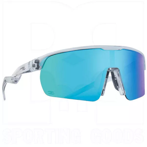 Zol Zuper Half Sunglasses RX Insert Compatible Clear w/ Blue Lens